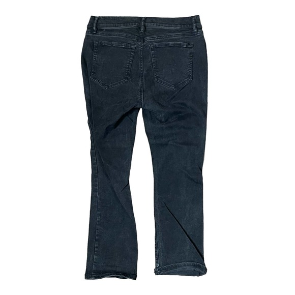 Loft Ann Taylor Denim Curvy Bootcut Jeans Black Women Size 4 Mid-Rise Stretch - Picture 9 of 9